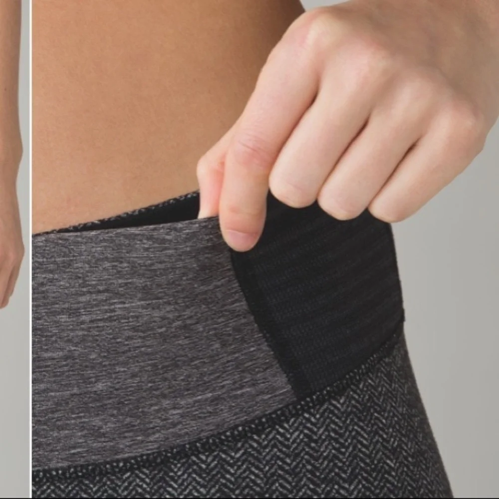 Lululemon Wunder Under Crop III Herringbone 6